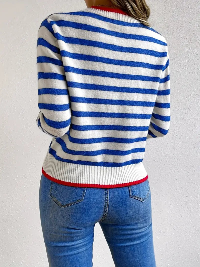 Aideen | Casual Gestreepte Trui