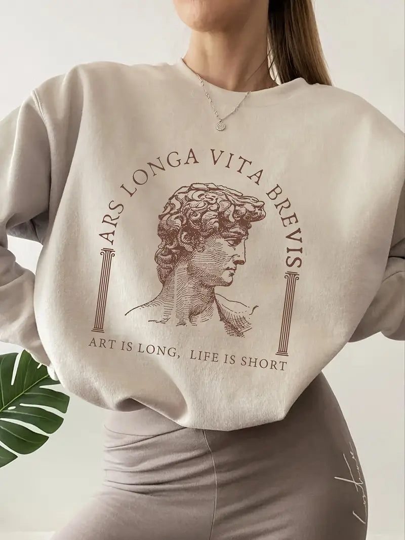Carlina | Kunst Gedrukt Sweatshirt