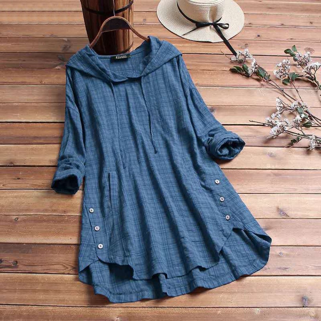 Ebelina | Casual Tuniekjurk Met Capuchon