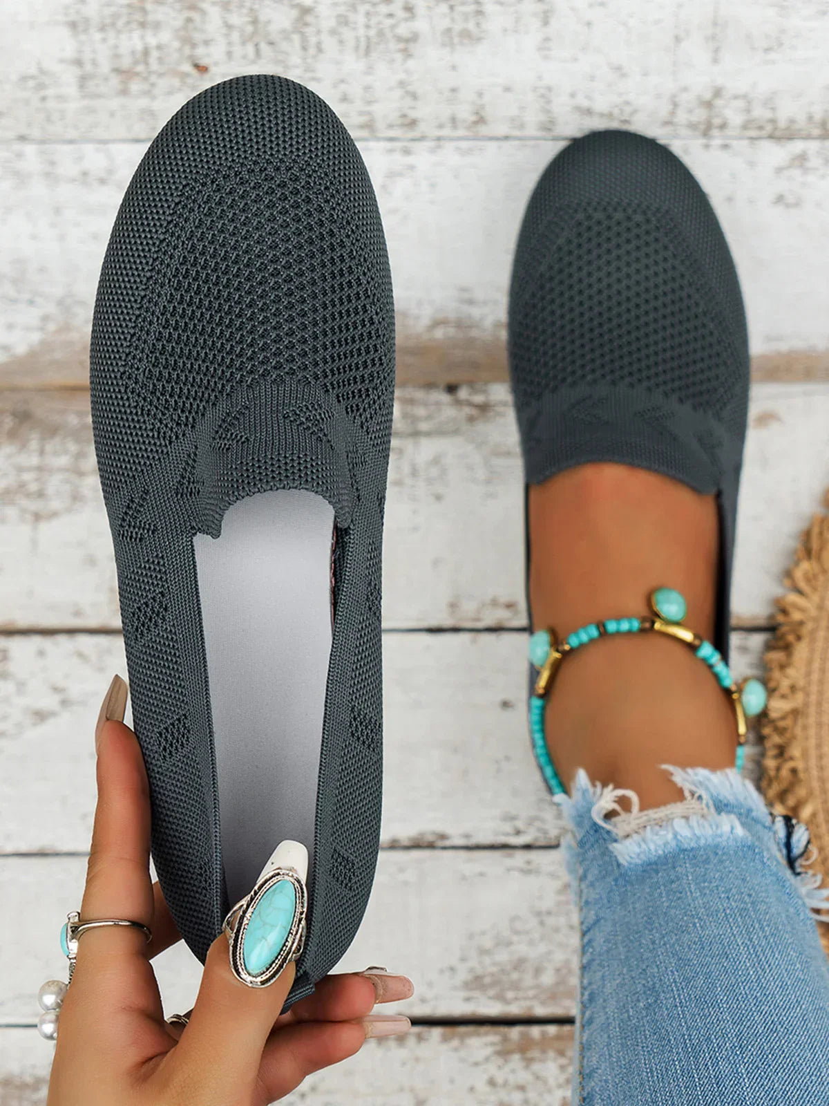 Lizette | Ademend Casual Schoeisel