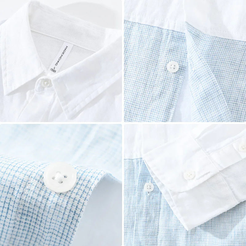 Dionel | Trendy Patchwork Overhemd