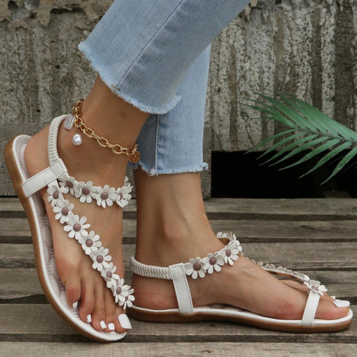 Dames Comfortabele Sandalen | Bloem