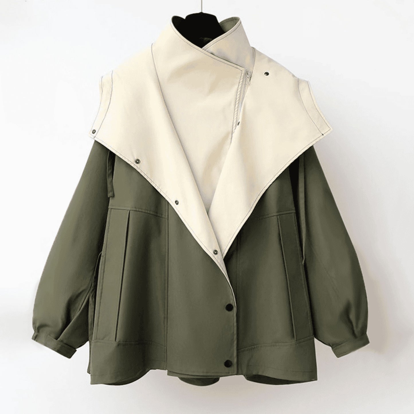 Barendieke | Dames Hooded Jas | Two-Tone Button-Up