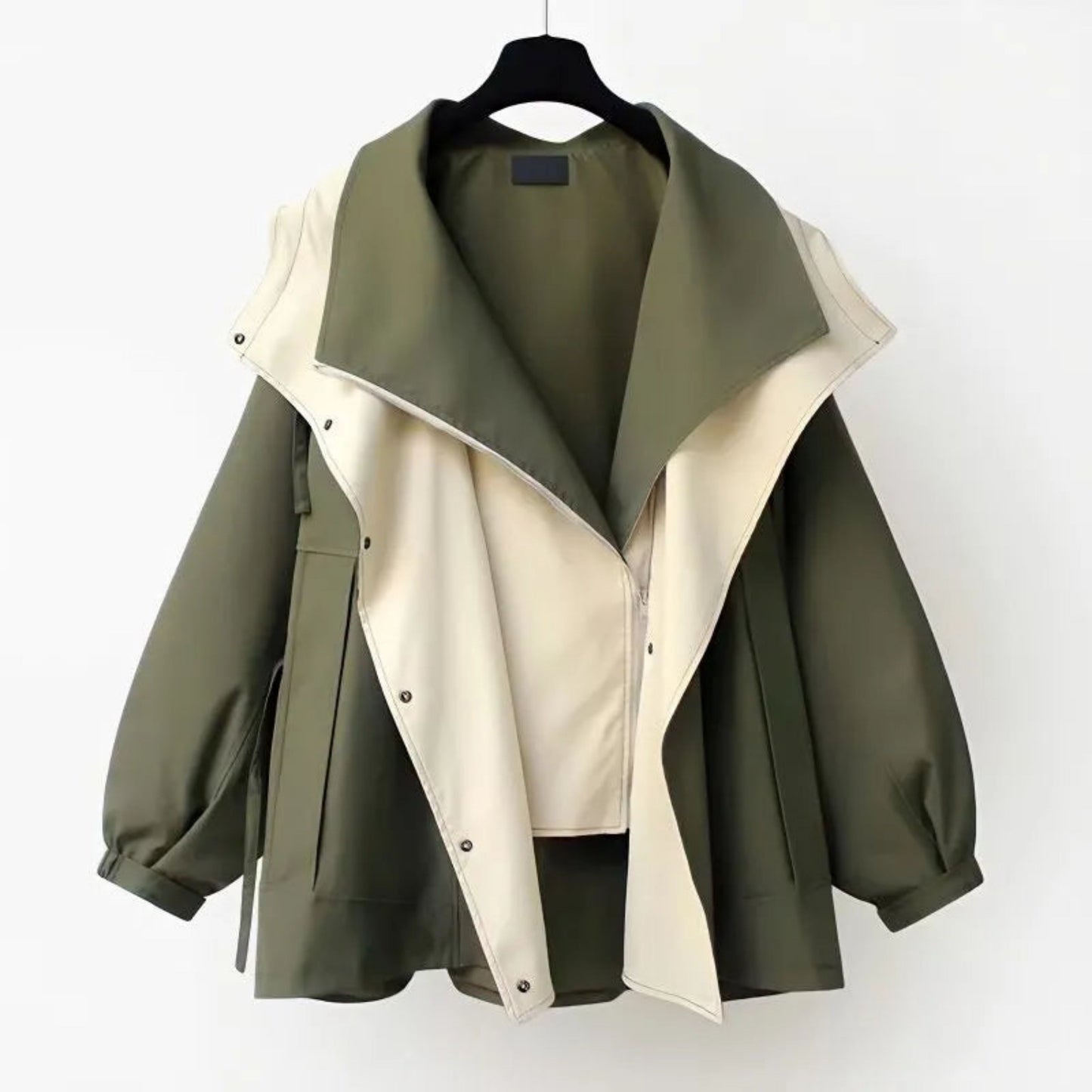 Barendieke | Dames Hooded Jas | Two-Tone Button-Up