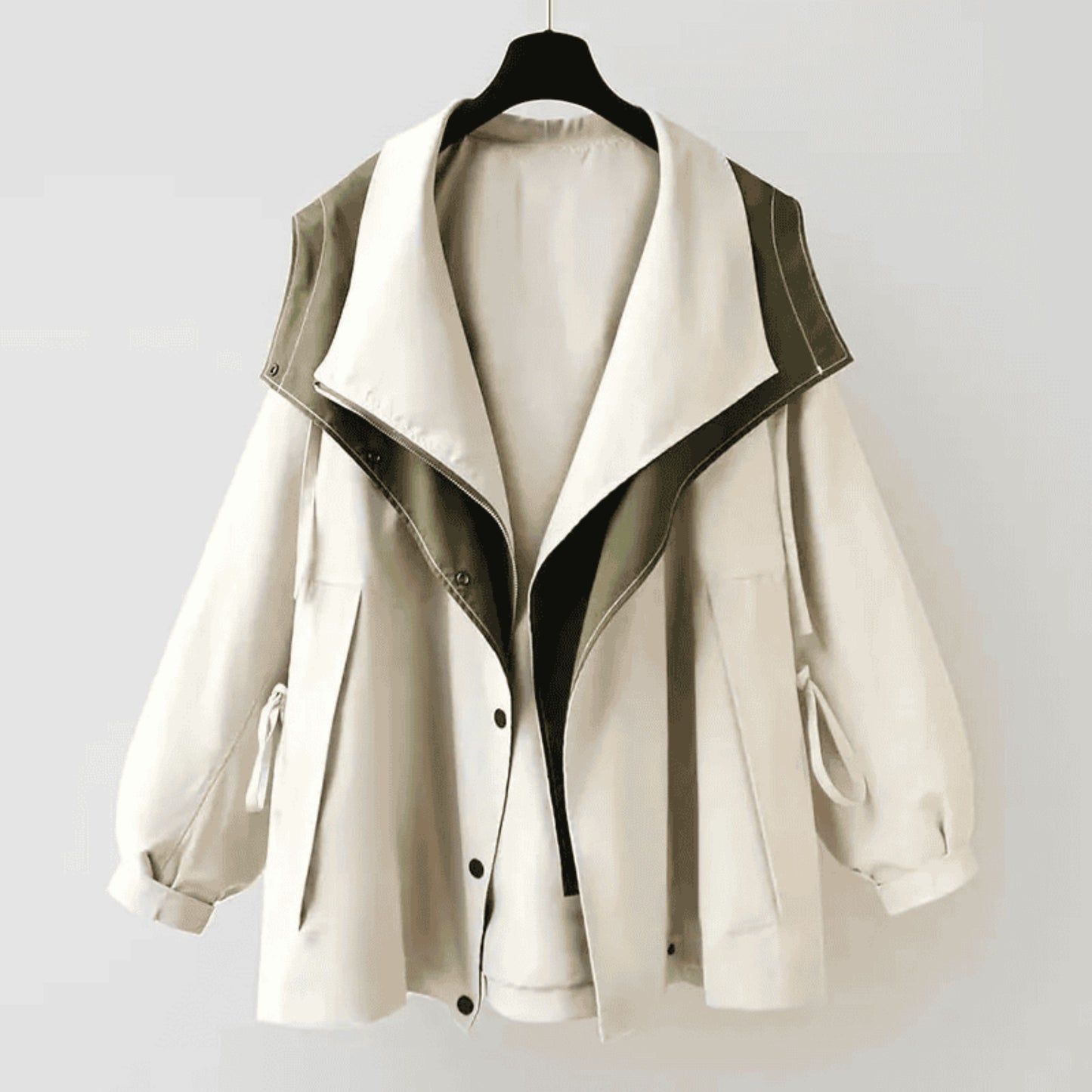 Barendieke | Dames Hooded Jas | Two-Tone Button-Up