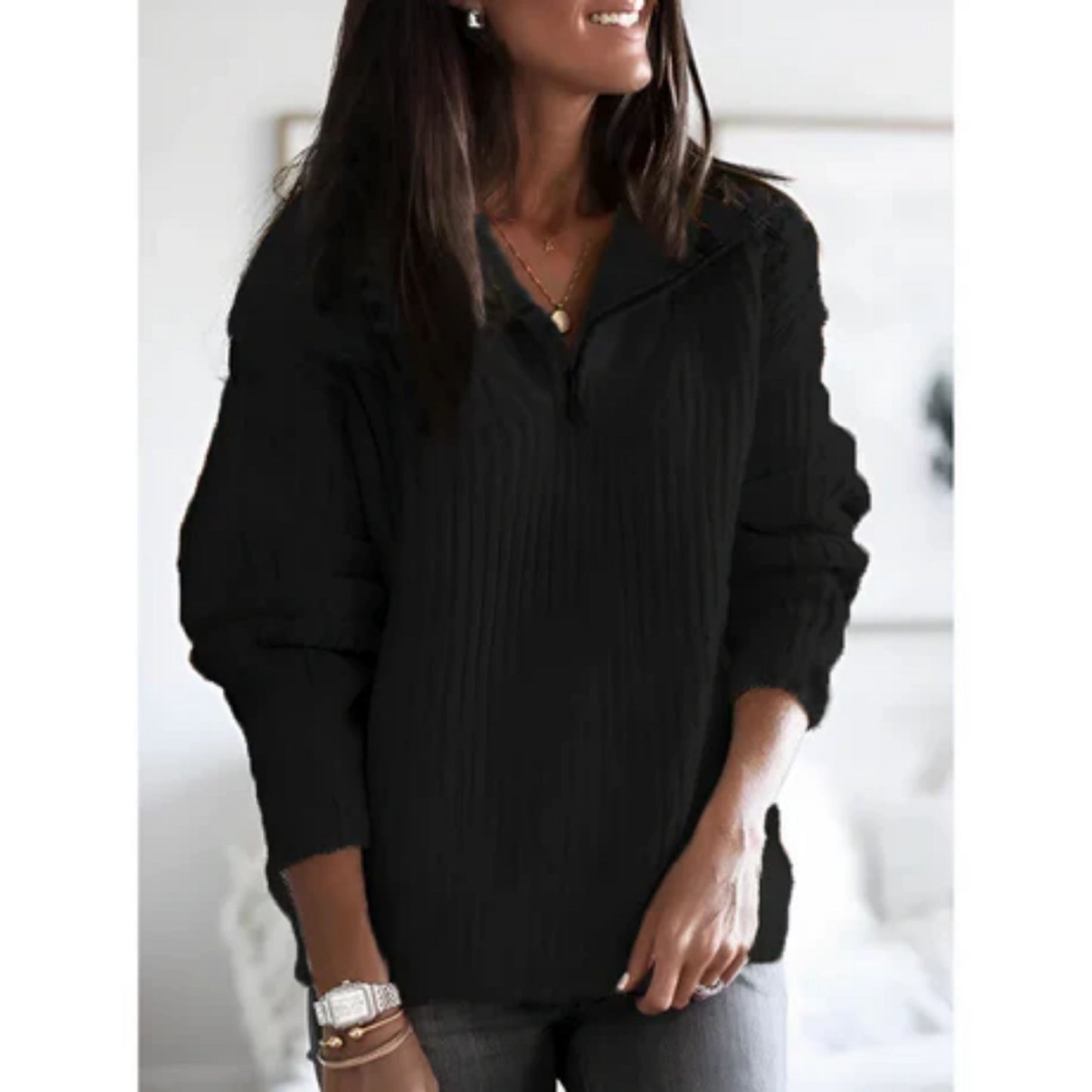 Asmelinda | Dames Trui | Ritssluiting