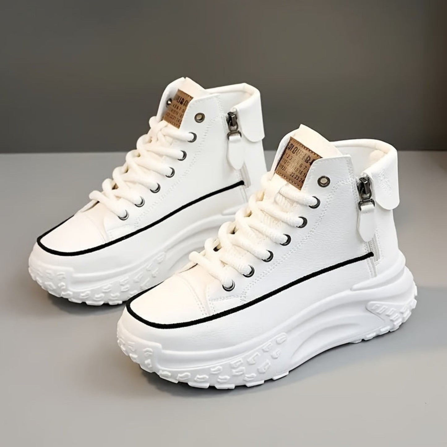 Beline | Dames Platform Sneakers | Hoge Top