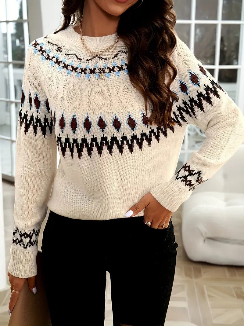 Tyne | Trendy Gebreide Wintertrui