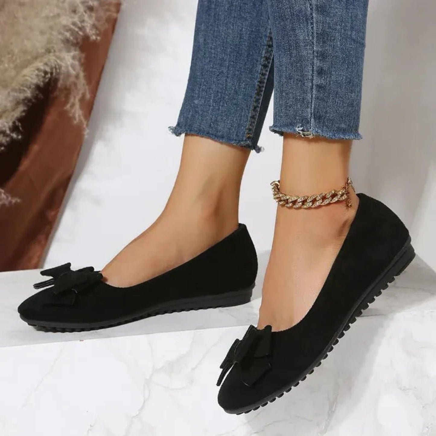 Baldelotte | Dames Flats | Strikdetail