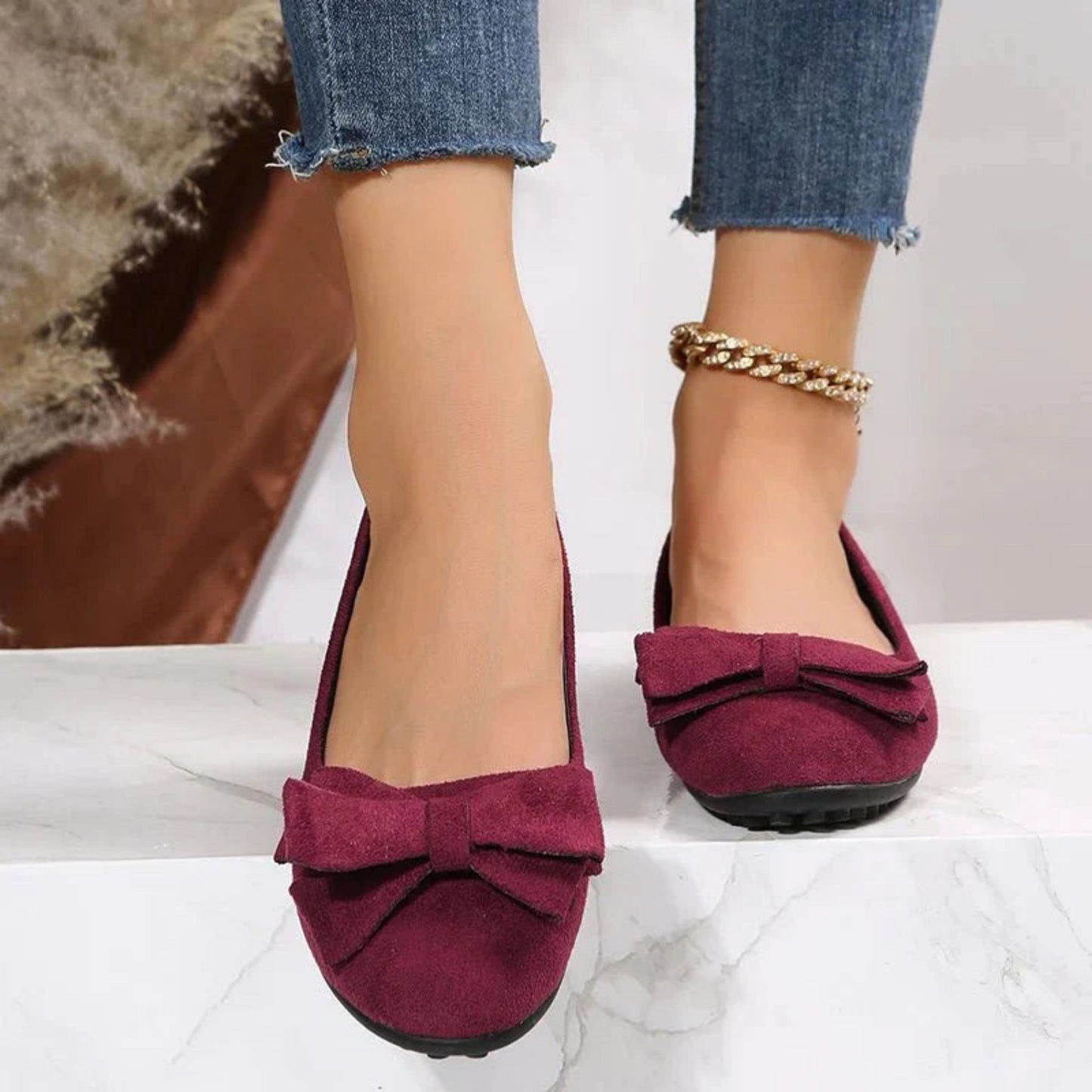 Baldelotte | Dames Flats | Strikdetail
