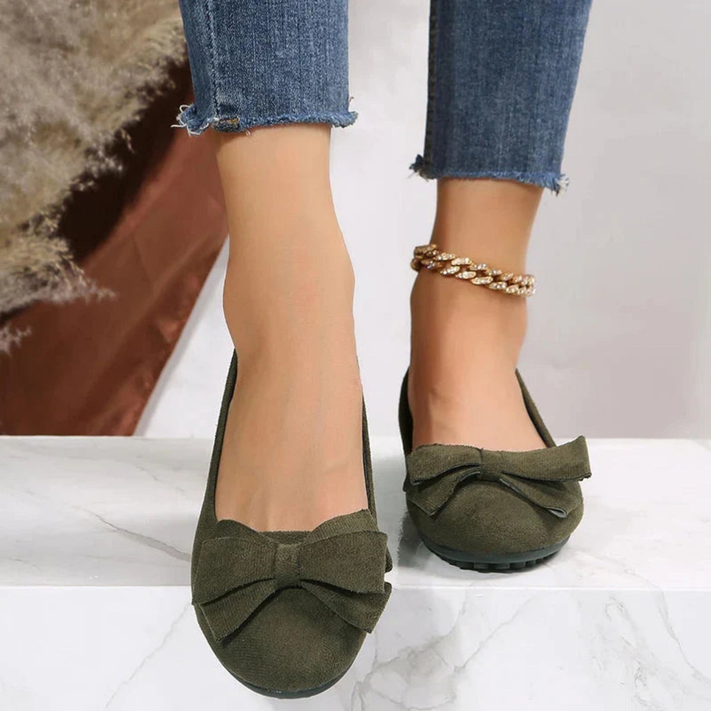 Baldelotte | Dames Flats | Strikdetail