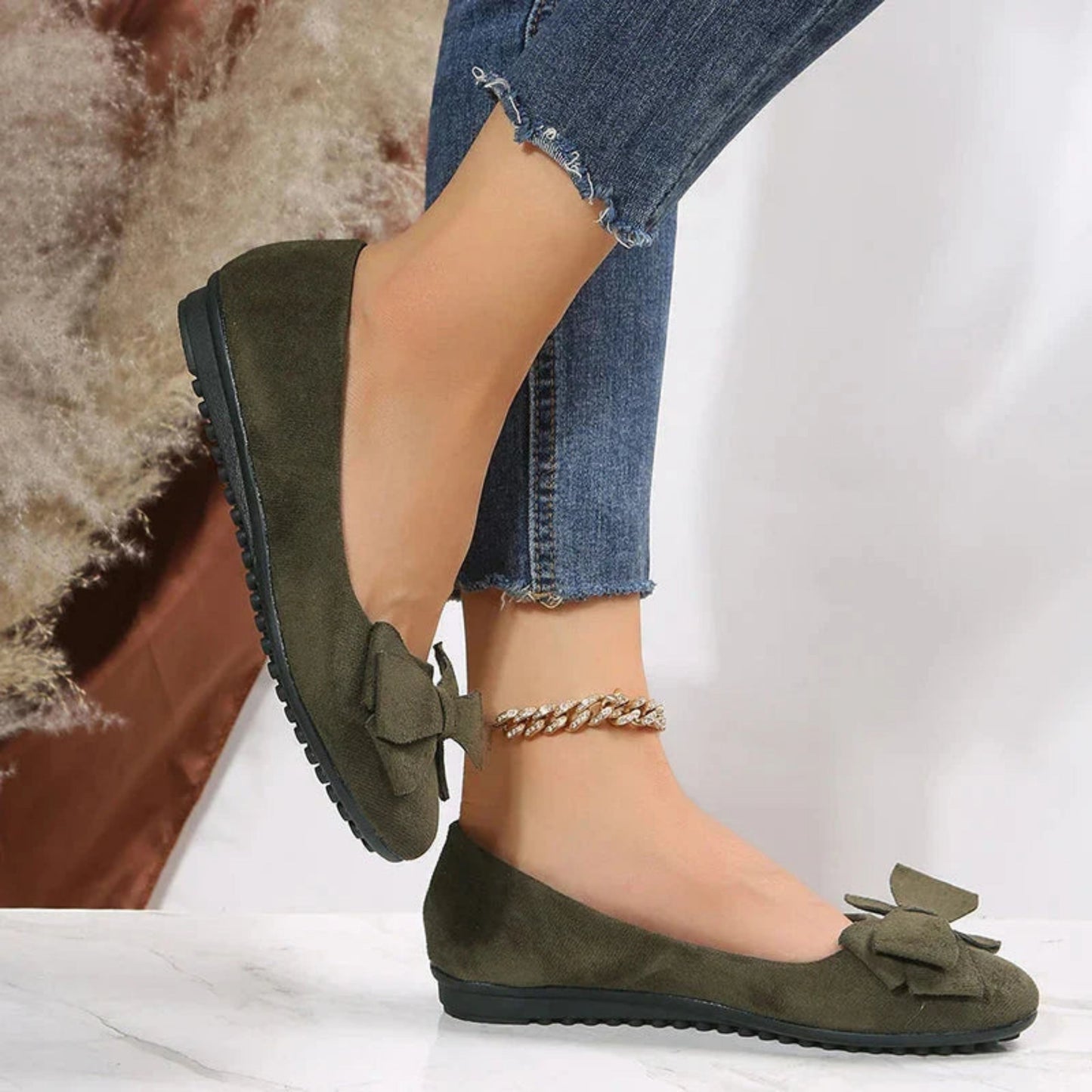 Baldelotte | Dames Flats | Strikdetail