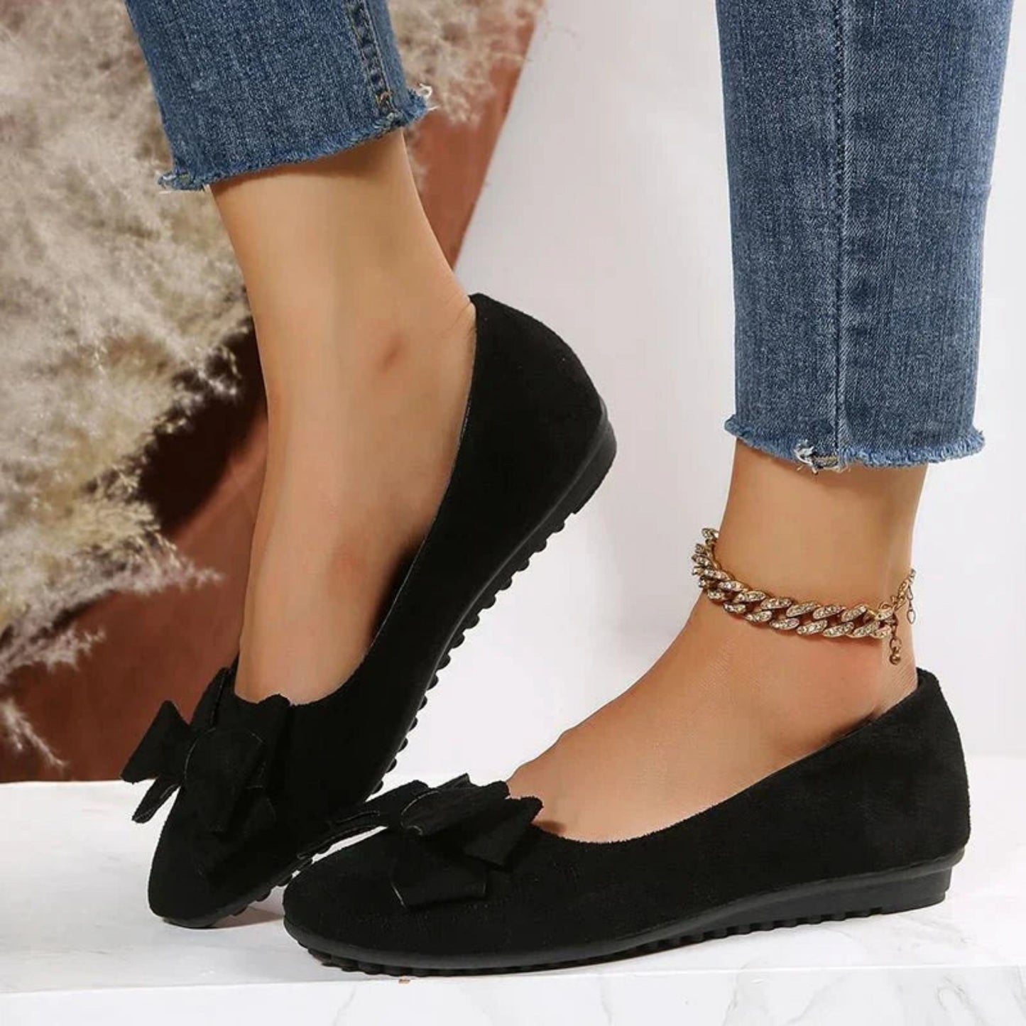 Baldelotte | Dames Flats | Strikdetail