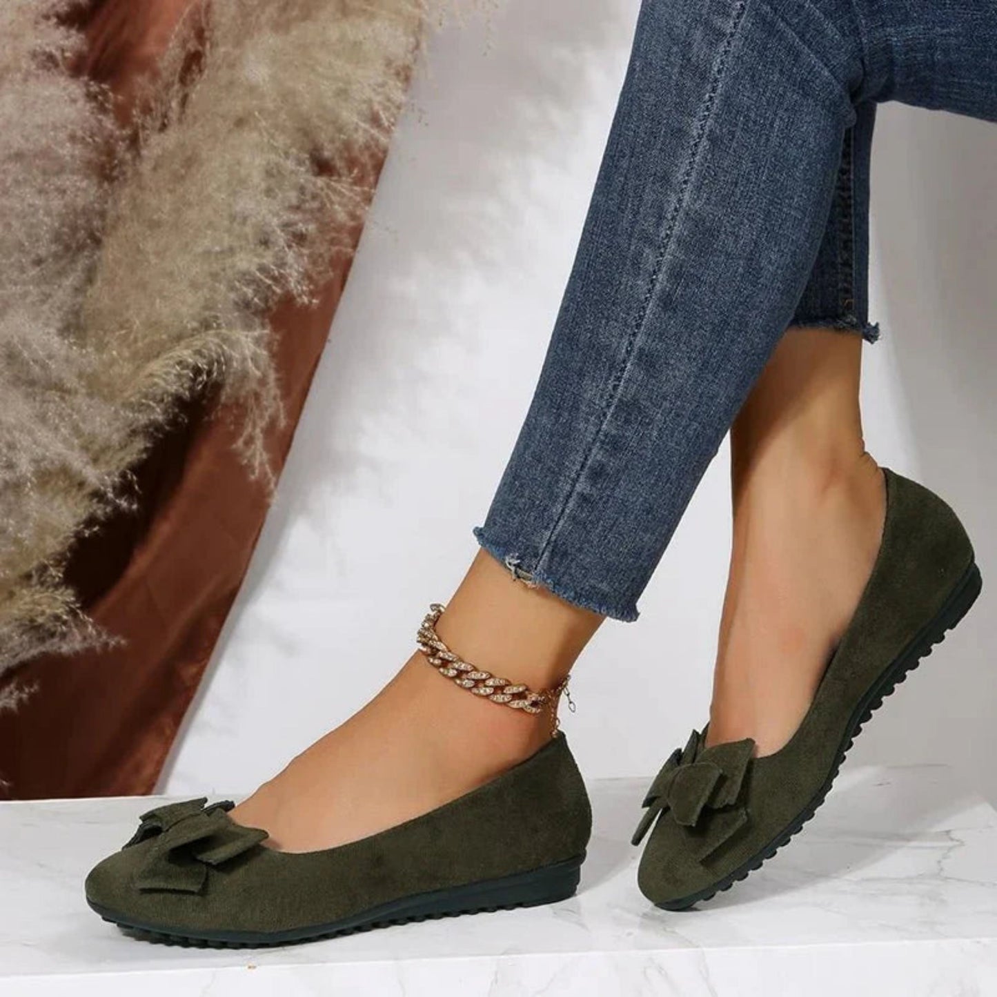 Baldelotte | Dames Flats | Strikdetail