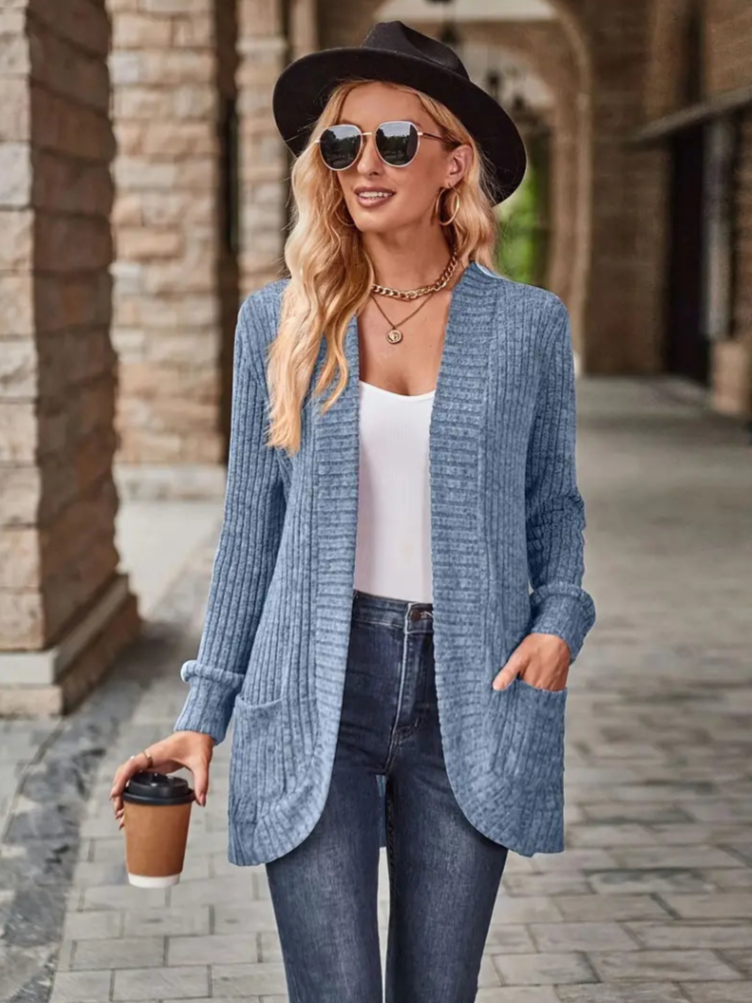 Amanda | Stijlvolle Gebreid Open Vest