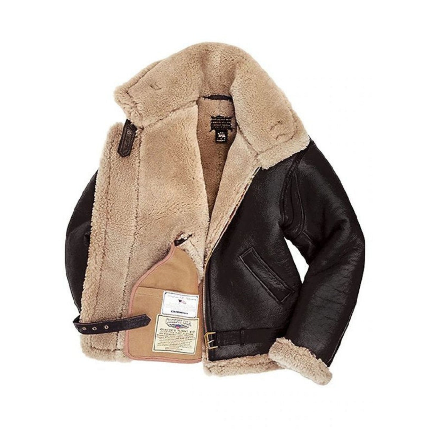 Alfero | Heren Aviator Jas | Met Ceintuur