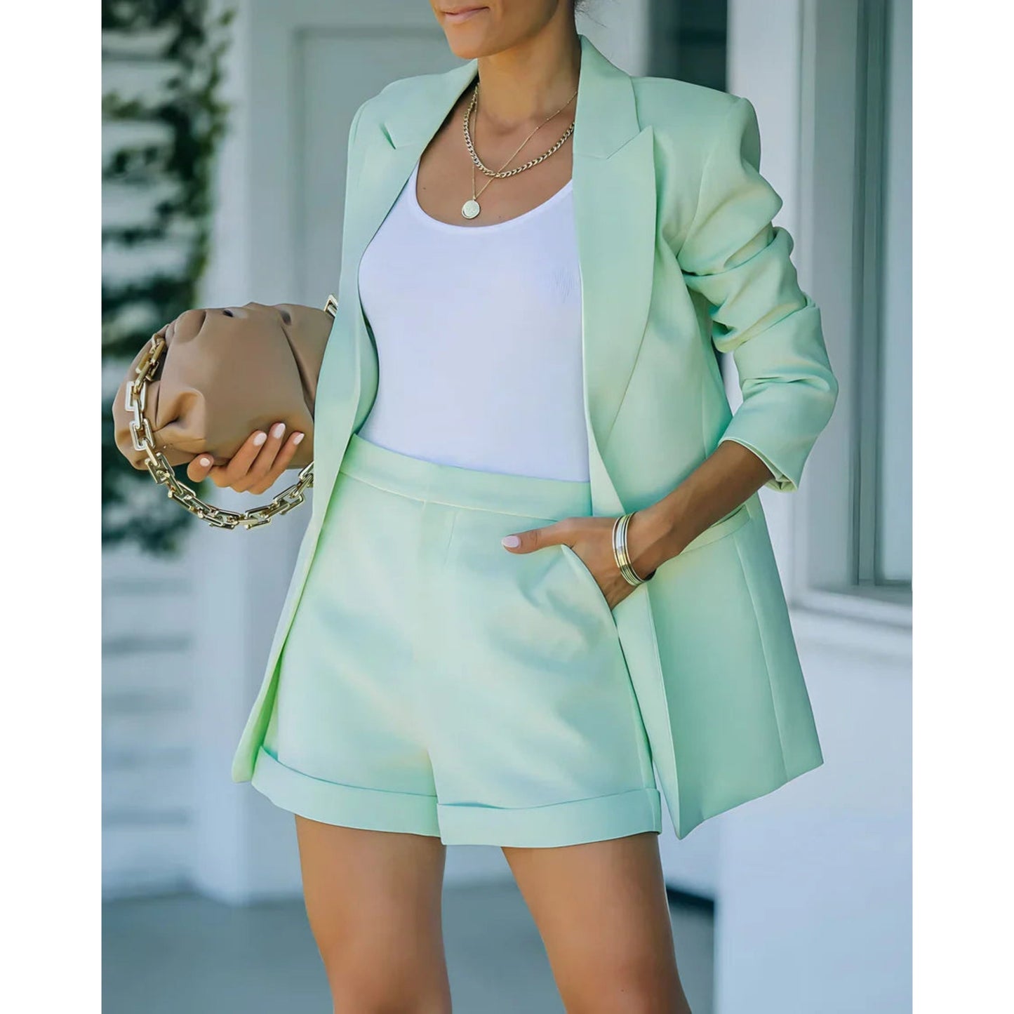 Barendika | Dames Blazer Set | Blazer met Korte Broek