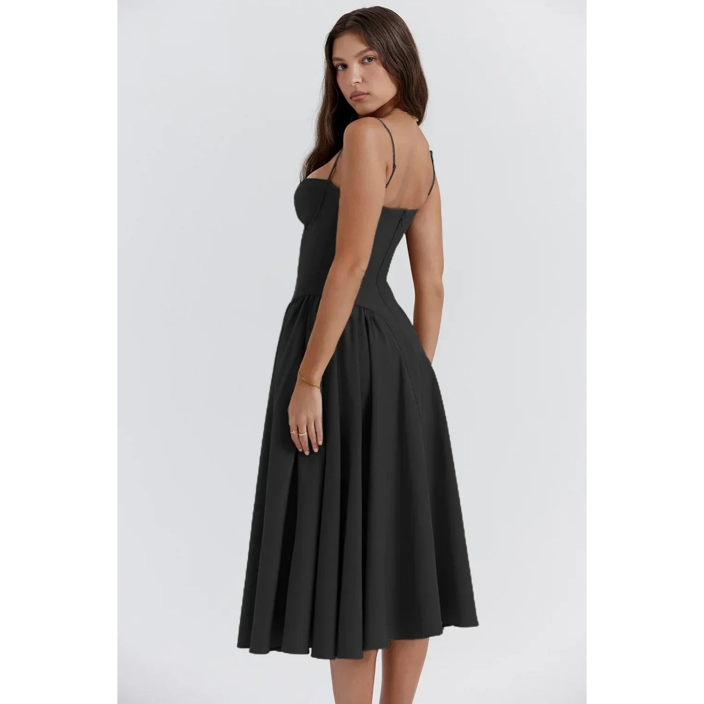 Dames Mouwloze Jurk | Midi