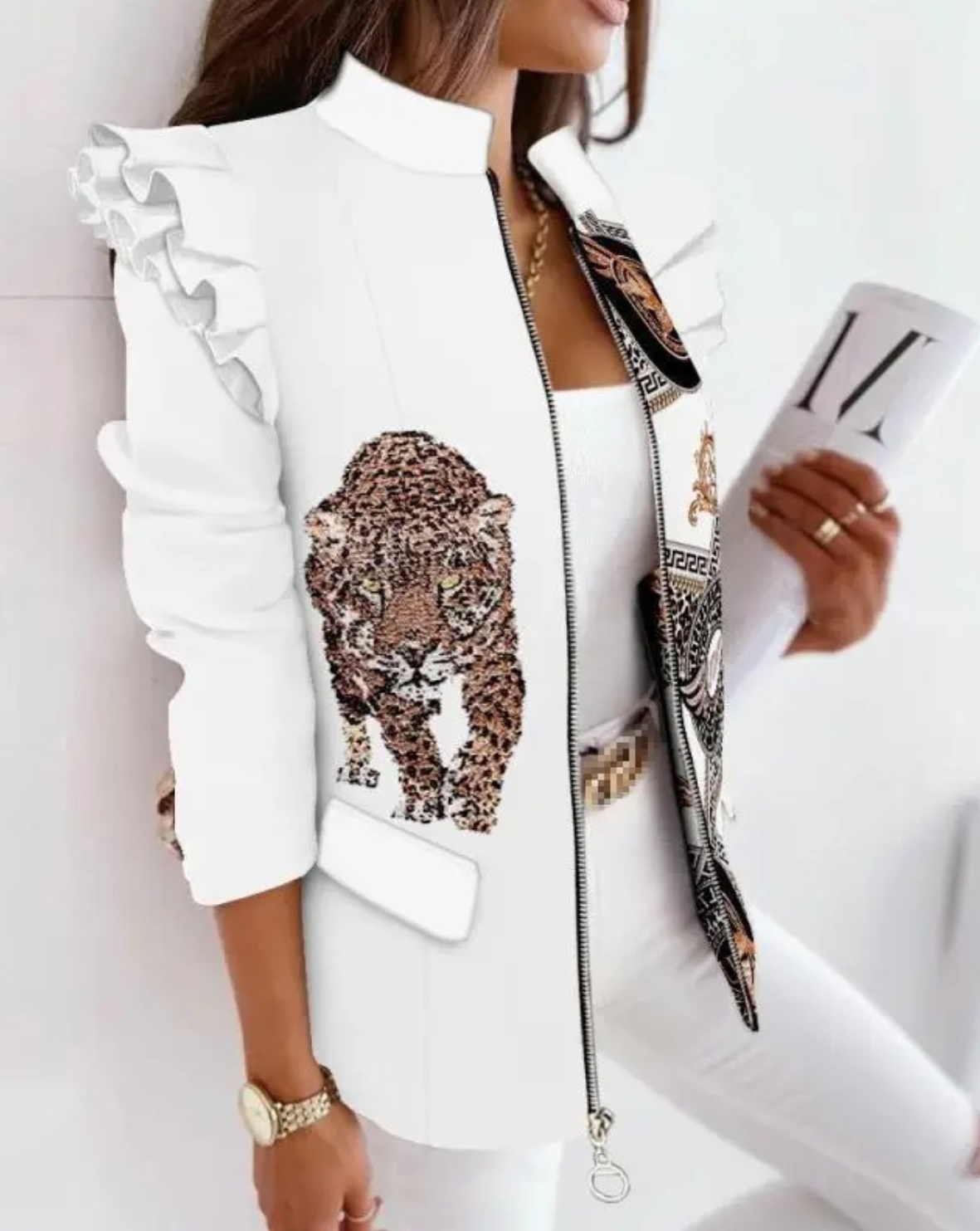 Malene | Unieke Print Blazer
