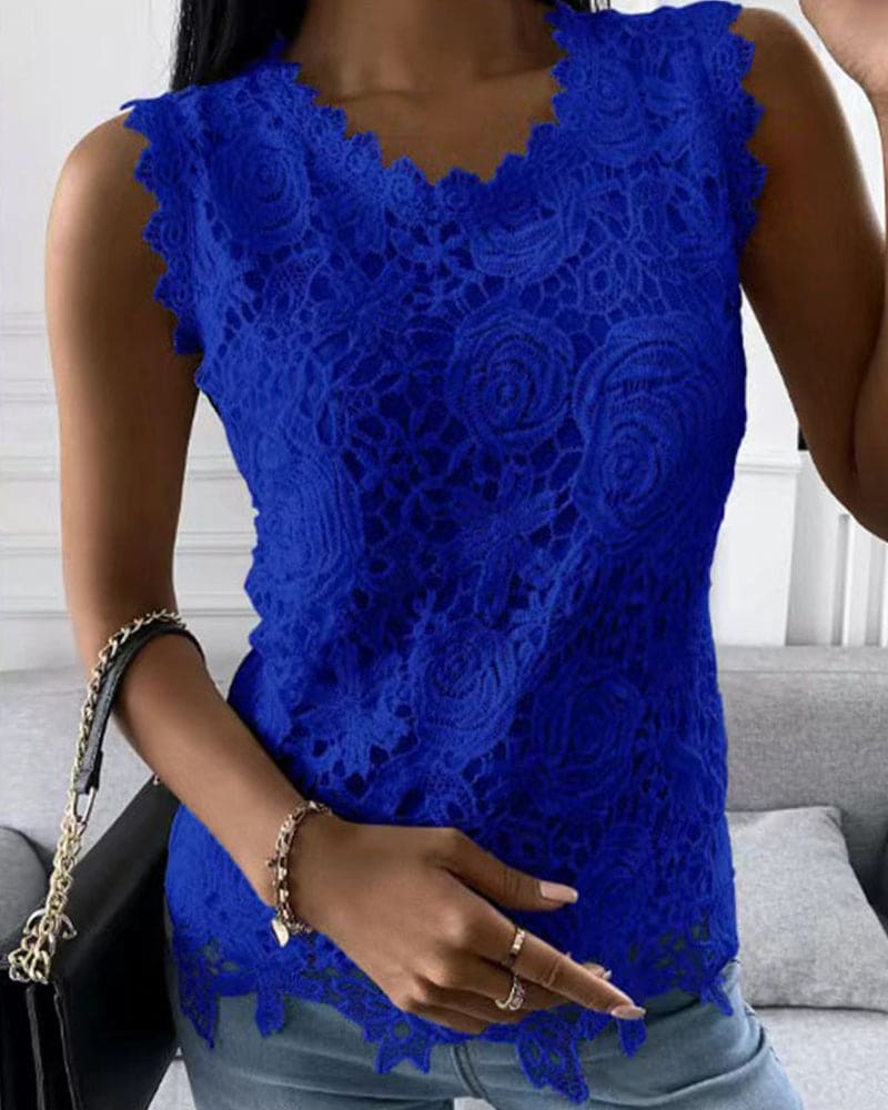 Monique - Elegante Kanten Blouse