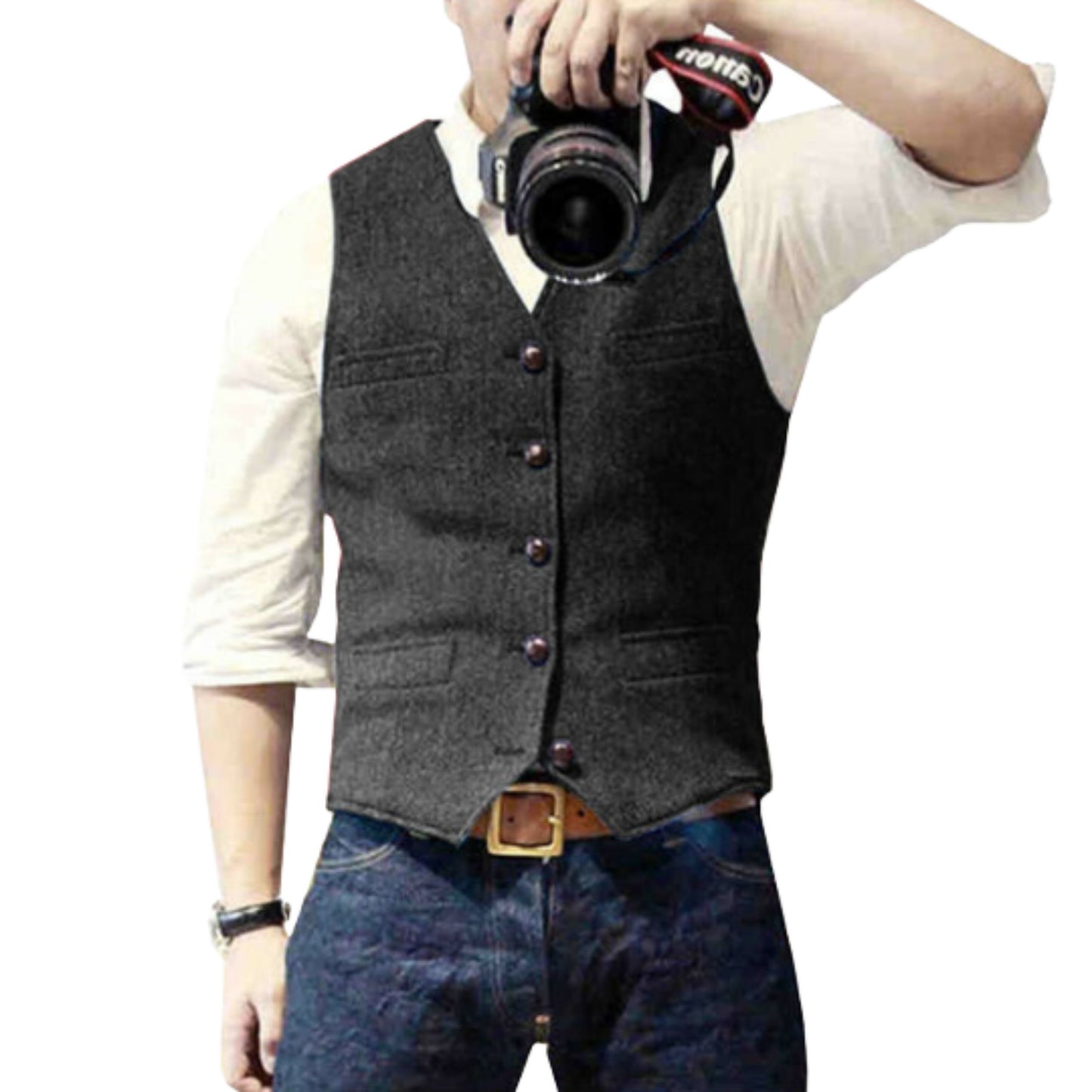 Evermond | Heren Vest | Classic Button-Up