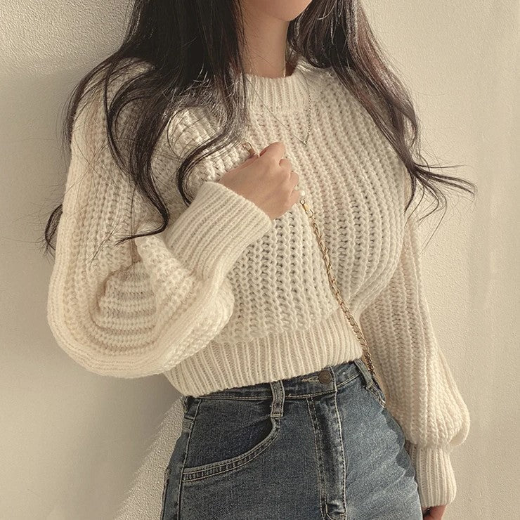 Loulou | Gebreide Cropped Trui
