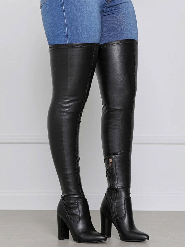 Feodora | Trendy Overknee Laarzen
