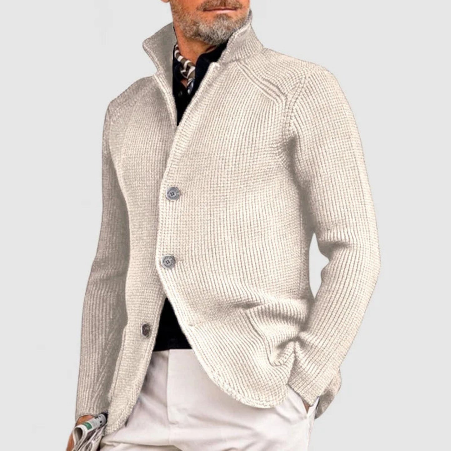 Belmijn | Heren Gebreid Vest | Button-Up