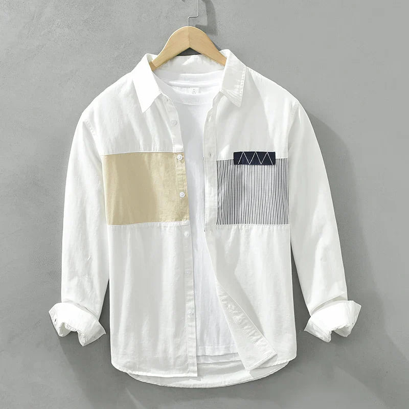 Wendric | Patchwork Casual Overhemd