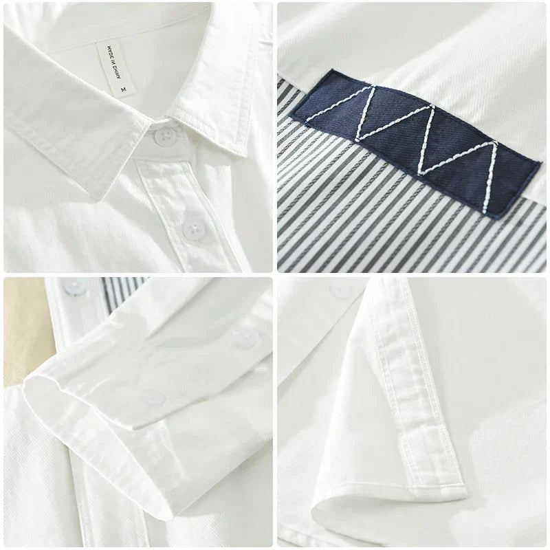 Wendric | Patchwork Casual Overhemd