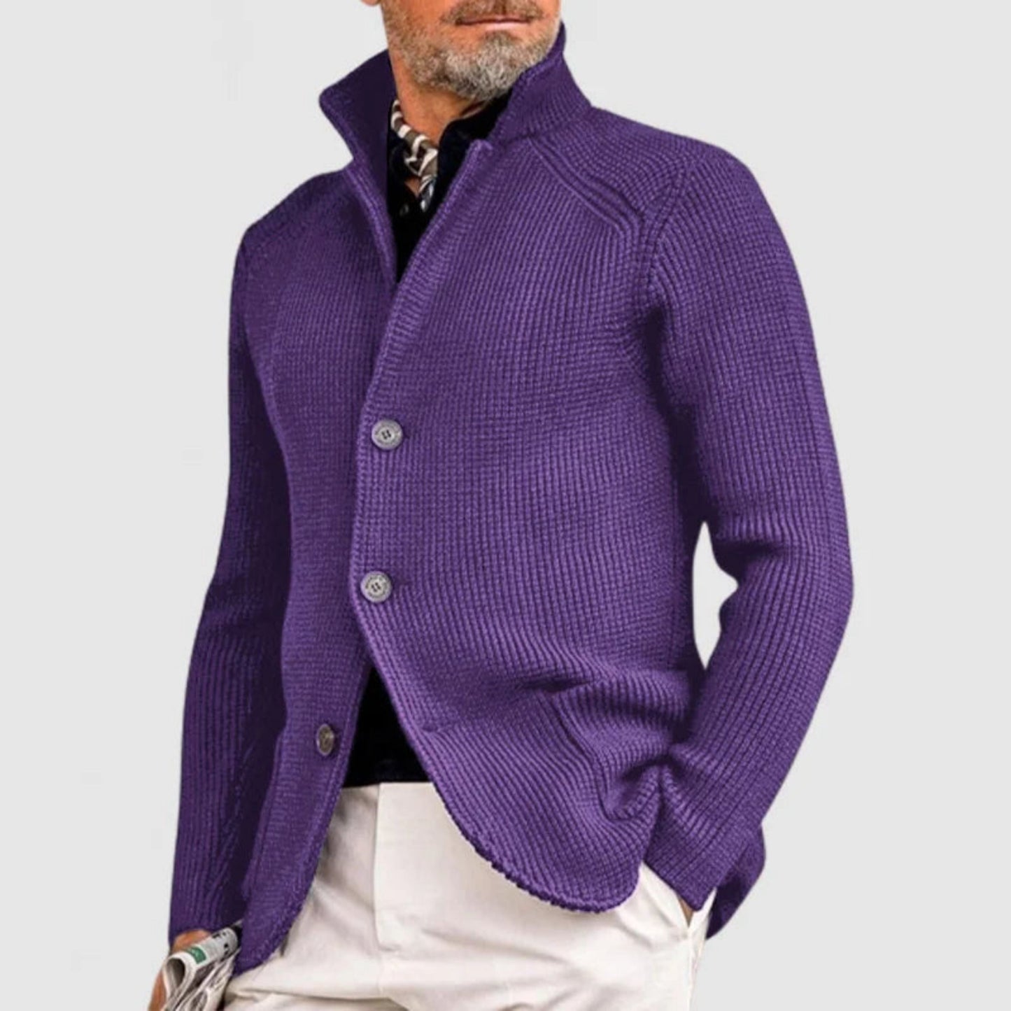 Belmijn | Heren Gebreid Vest | Button-Up