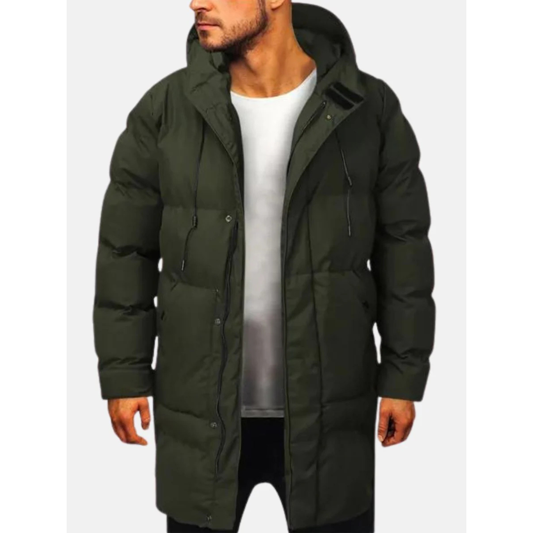 Heren Pufferjas – Regular Fit – Gewatteerd Isolerend – Met Capuchon en Ritsluiting