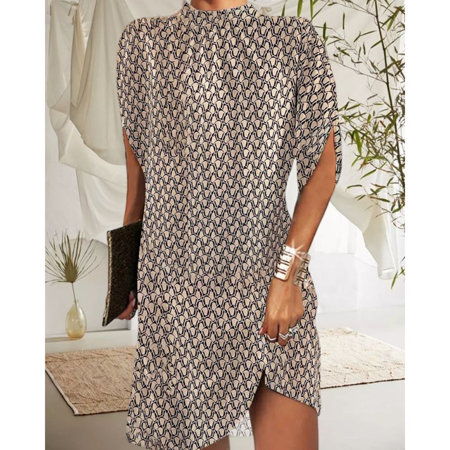 Dames Losvallende Jurk | Knie-Lengte