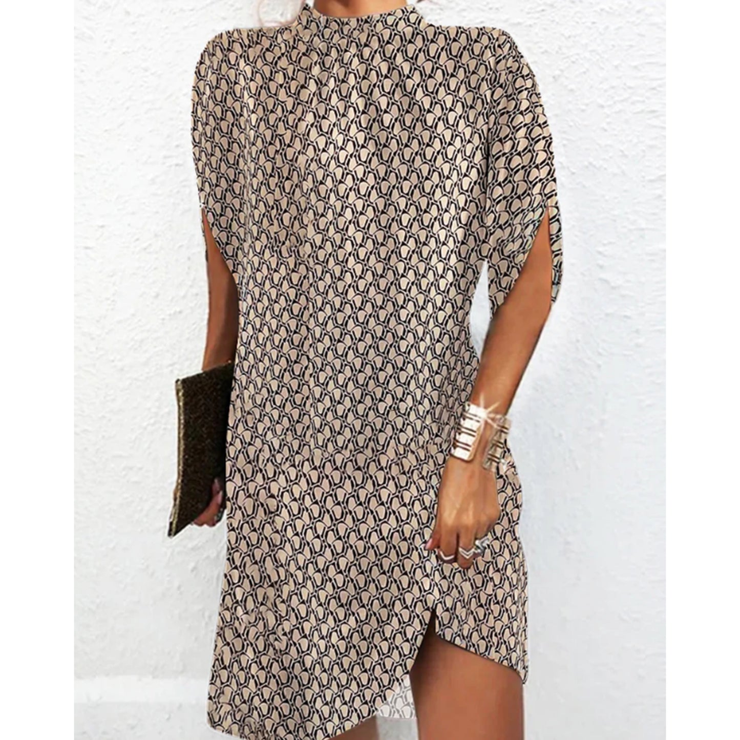 Dames Losvallende Jurk | Knie-Lengte