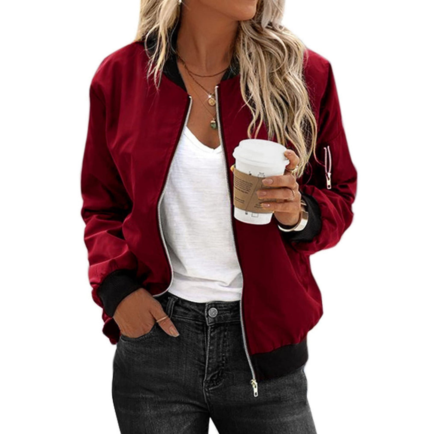 Eelfriedina | Dames Bomberjack | Zip-Up