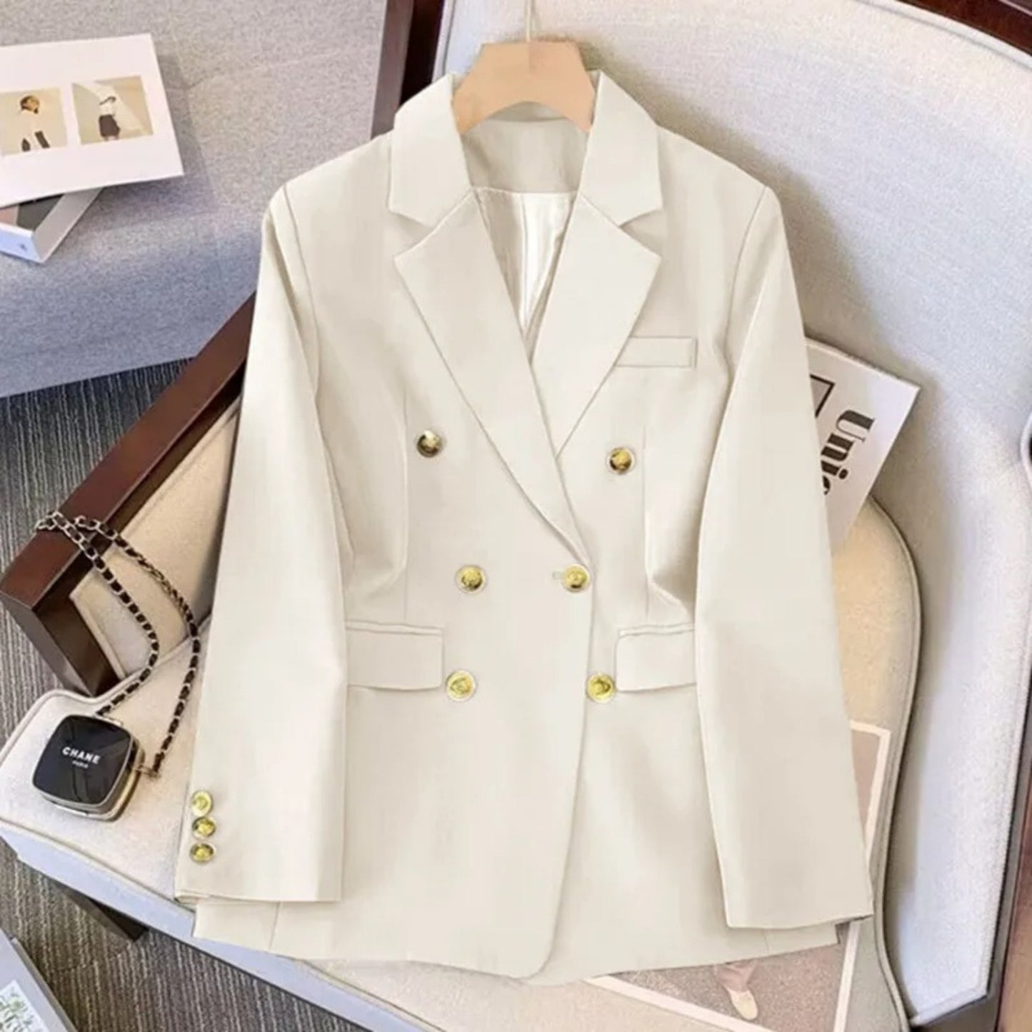 Dames Double-Breasted Blazer | Stijlvol
