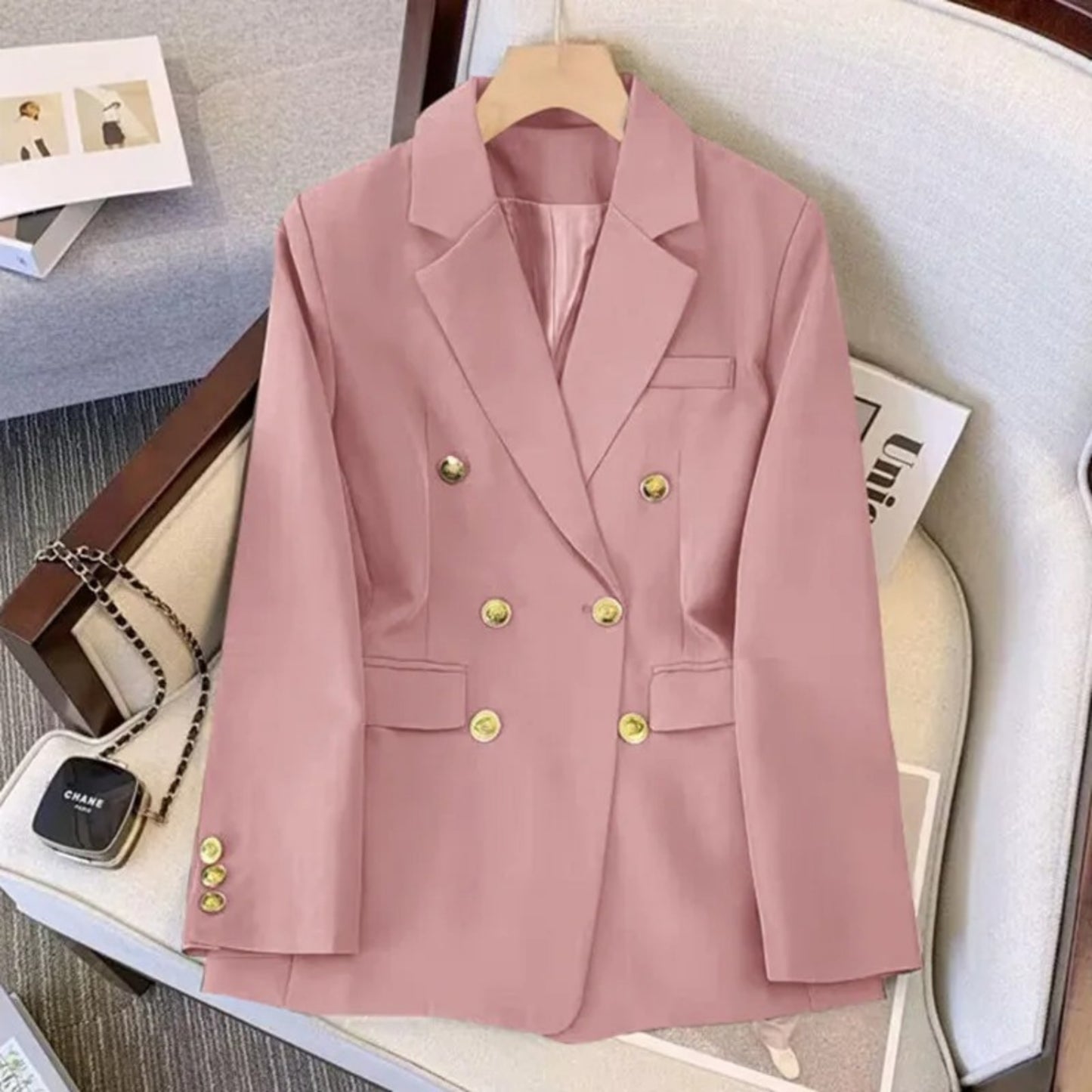 Dames Double-Breasted Blazer | Stijlvol