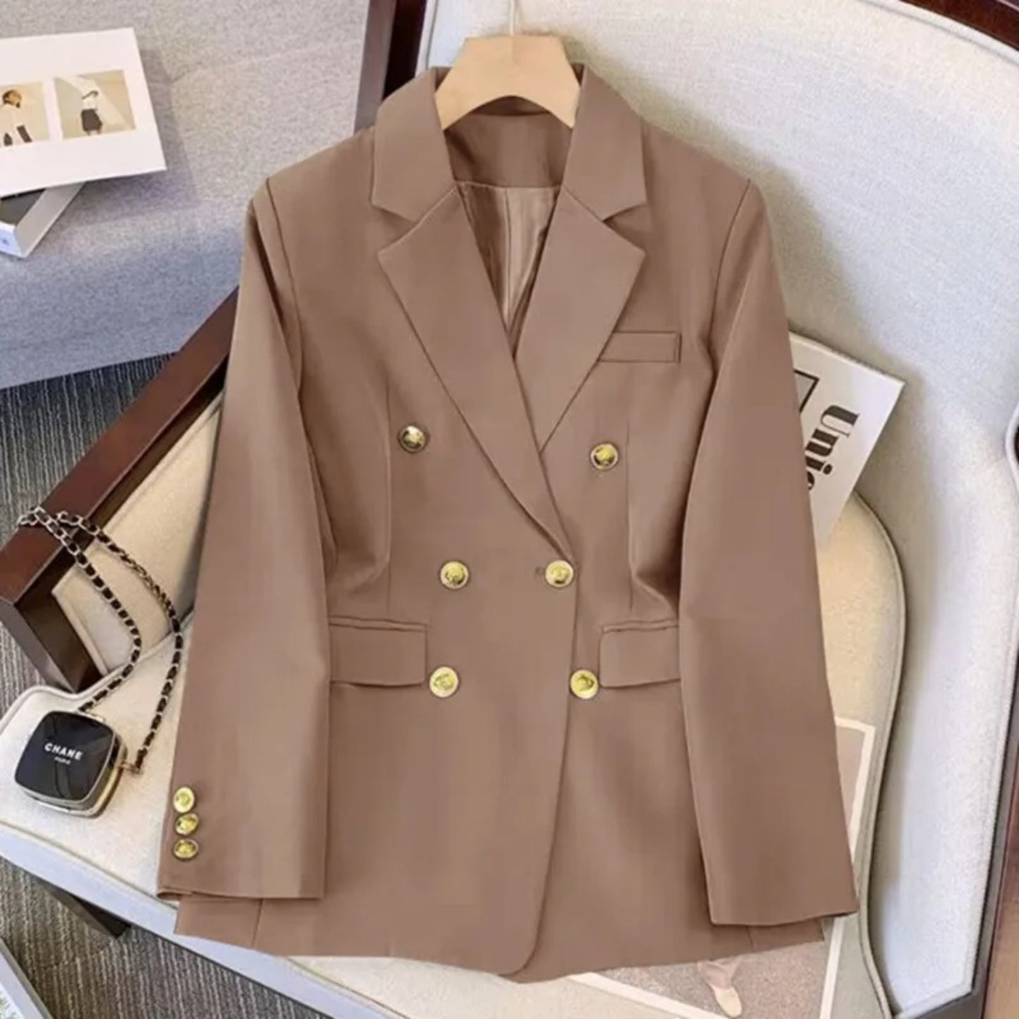 Dames Double-Breasted Blazer | Stijlvol