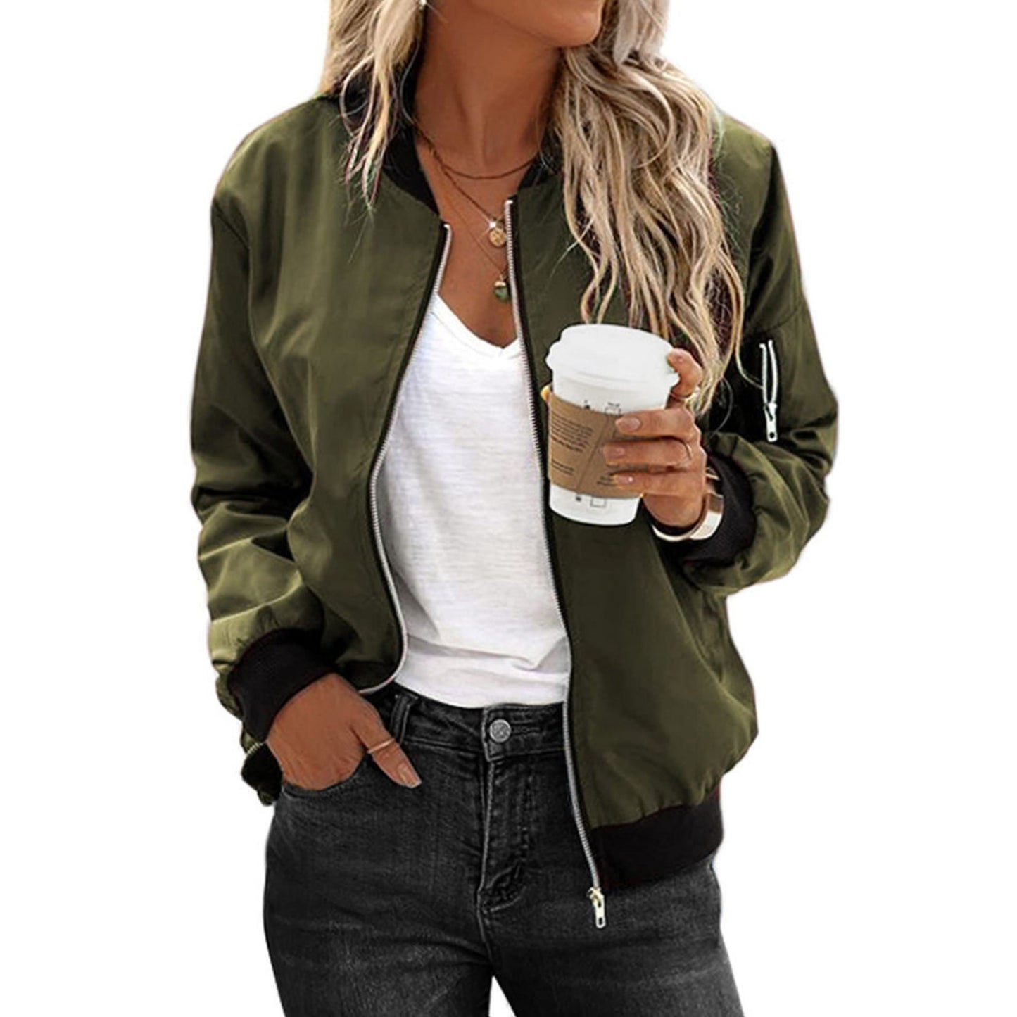 Eelfriedina | Dames Bomberjack | Zip-Up