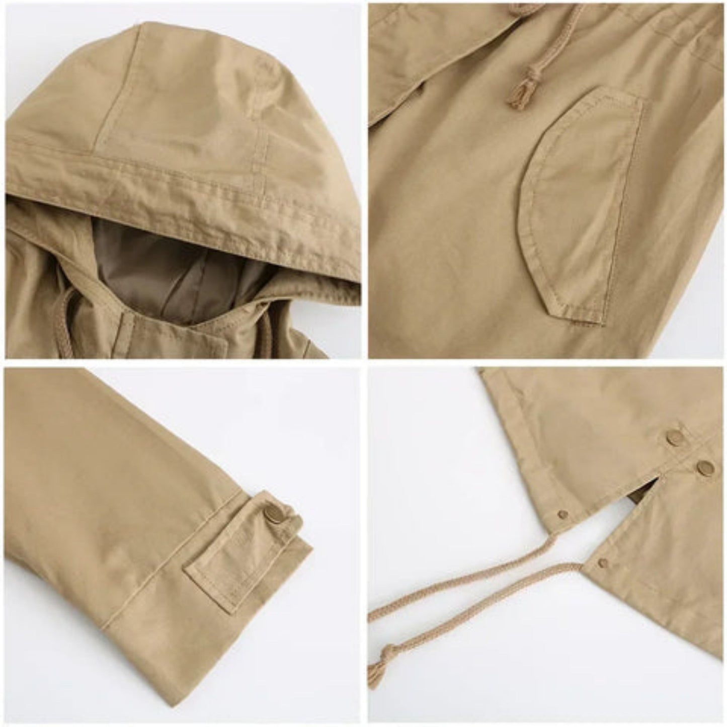 Everlindina | Dames Hooded Jacket | Drawstring Taille Ontwerp