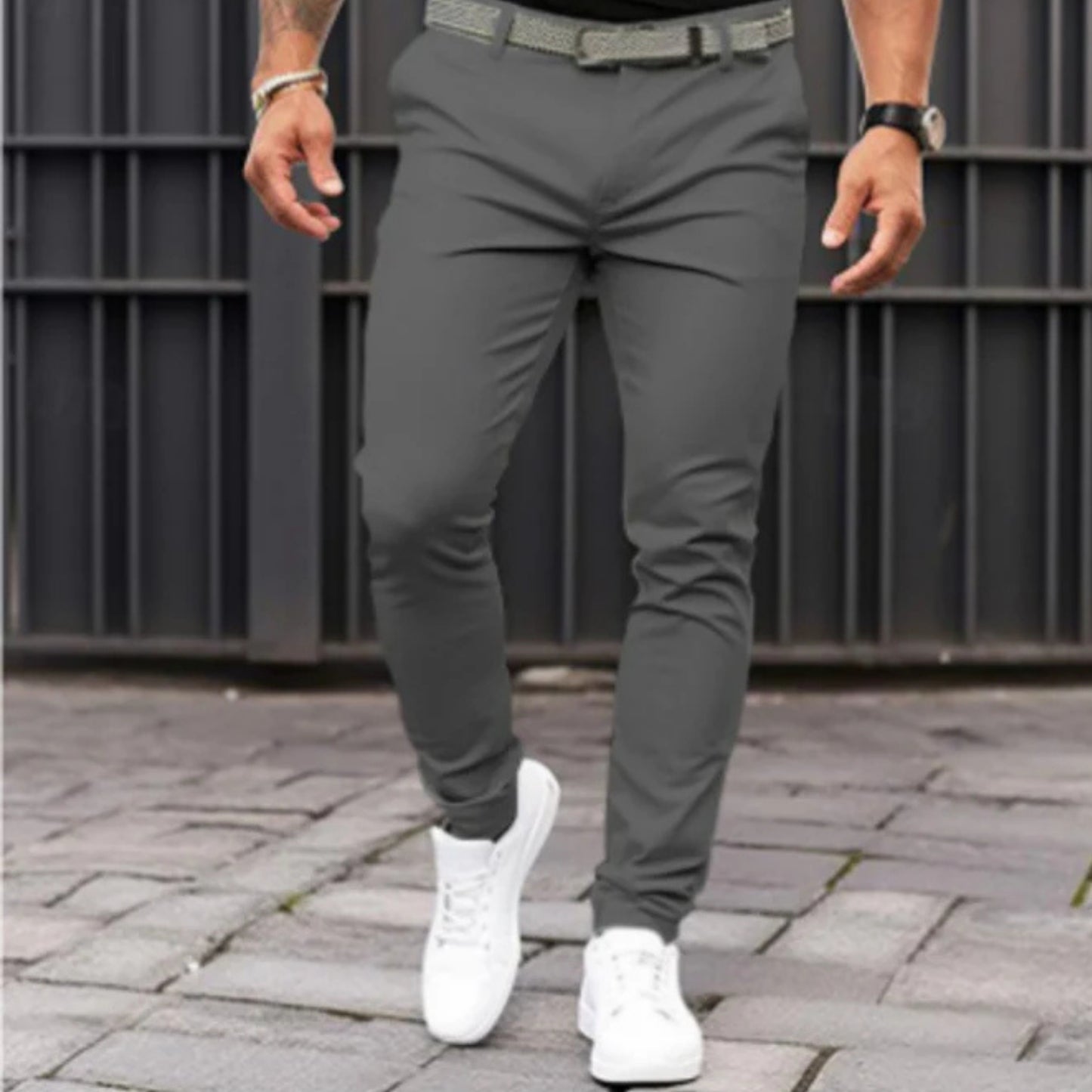 Heren Uitgaans Slim Fit Broek | Casual