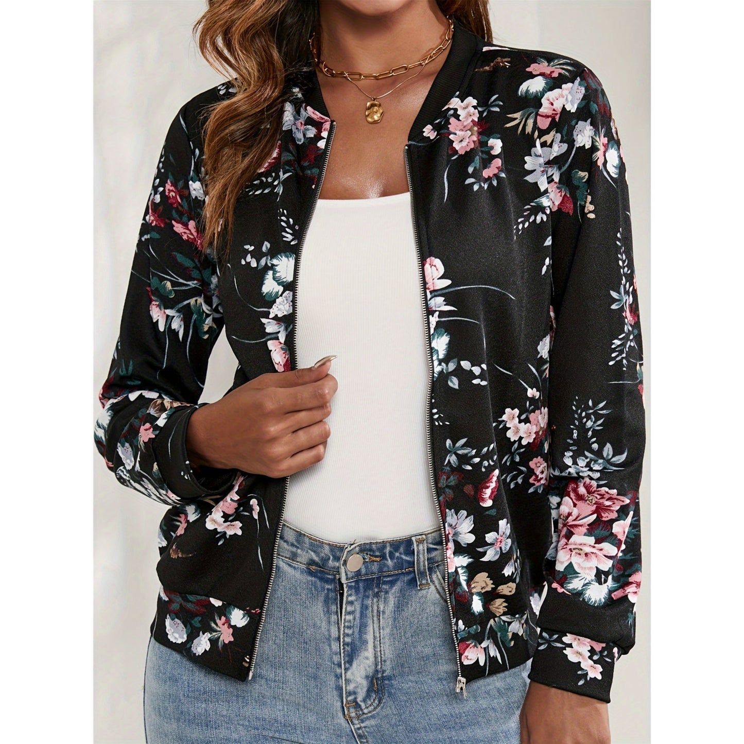 Dames Bomberjas | Bloemenprint