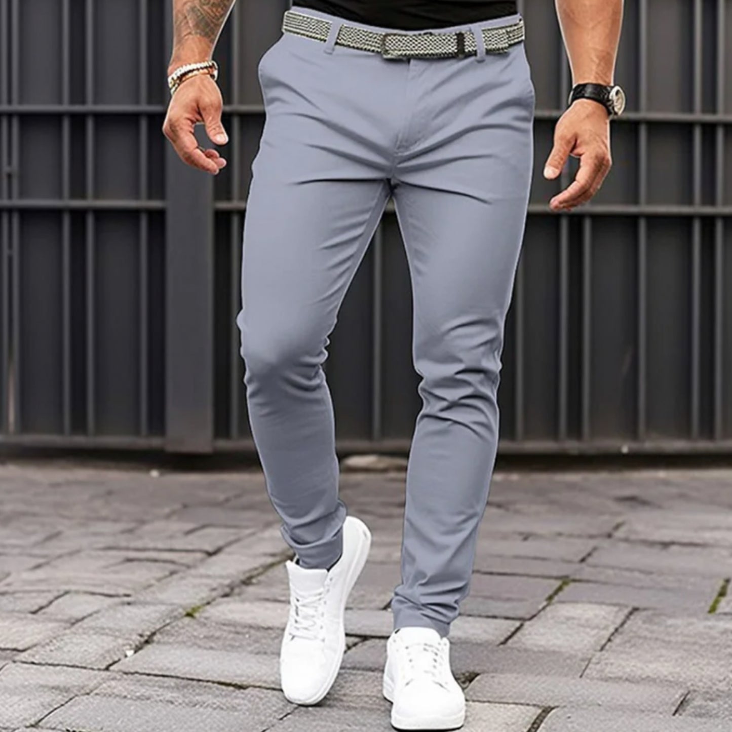 Heren Uitgaans Slim Fit Broek | Casual