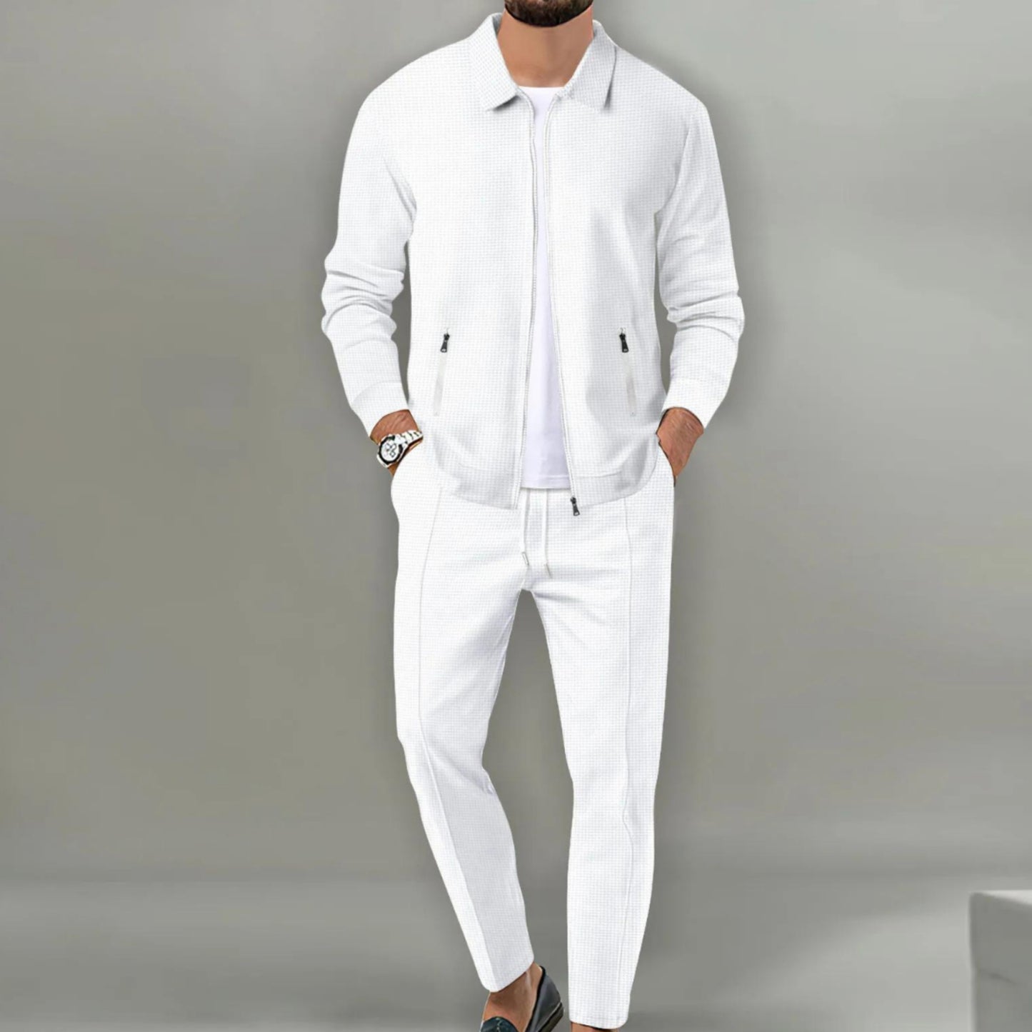 Heren Casual Twee-Delige Set | Jas en Broek