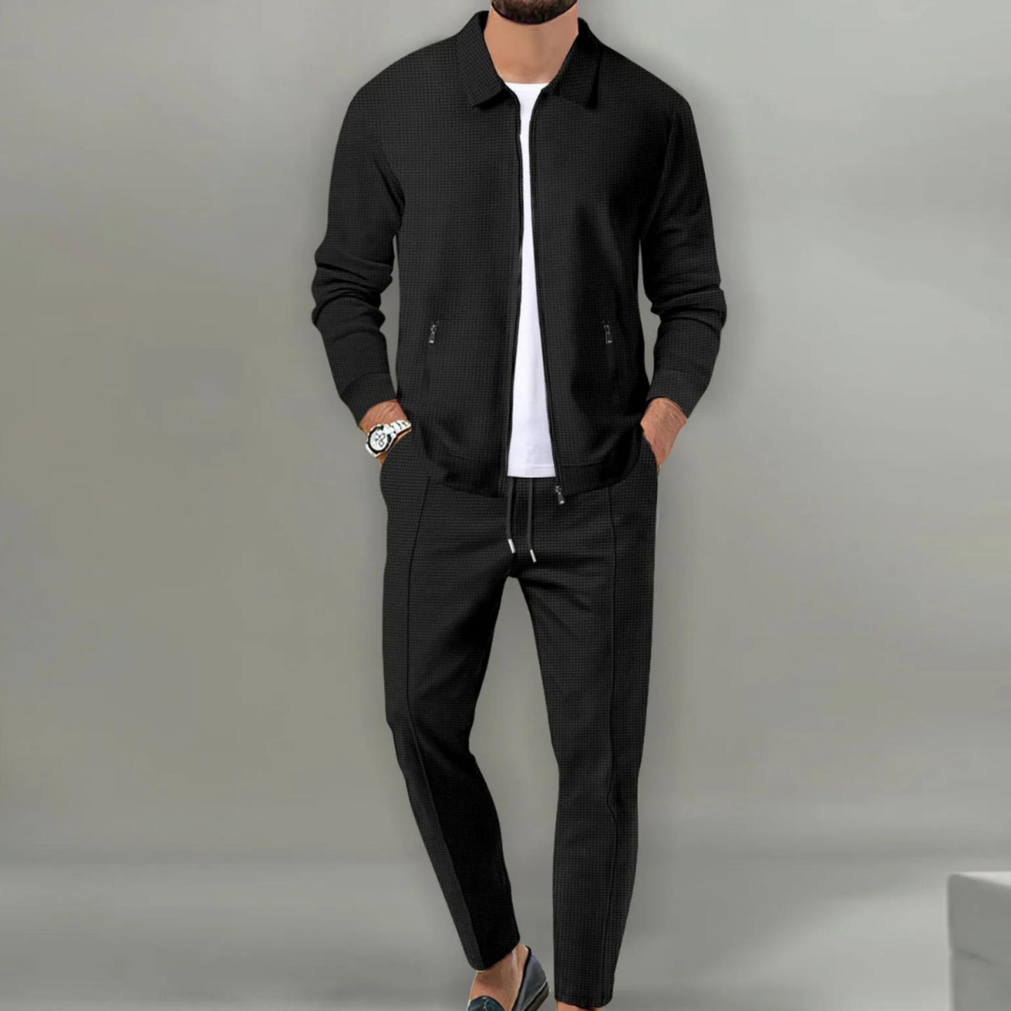 Heren Casual Twee-Delige Set | Jas en Broek