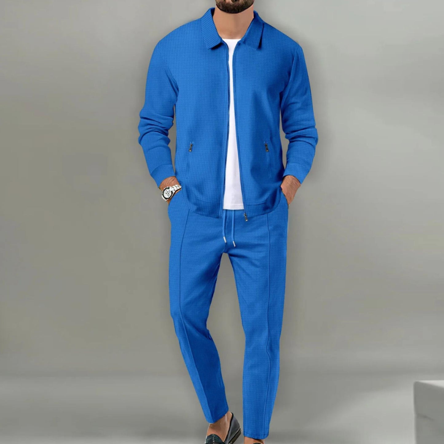 Heren Casual Twee-Delige Set | Jas en Broek