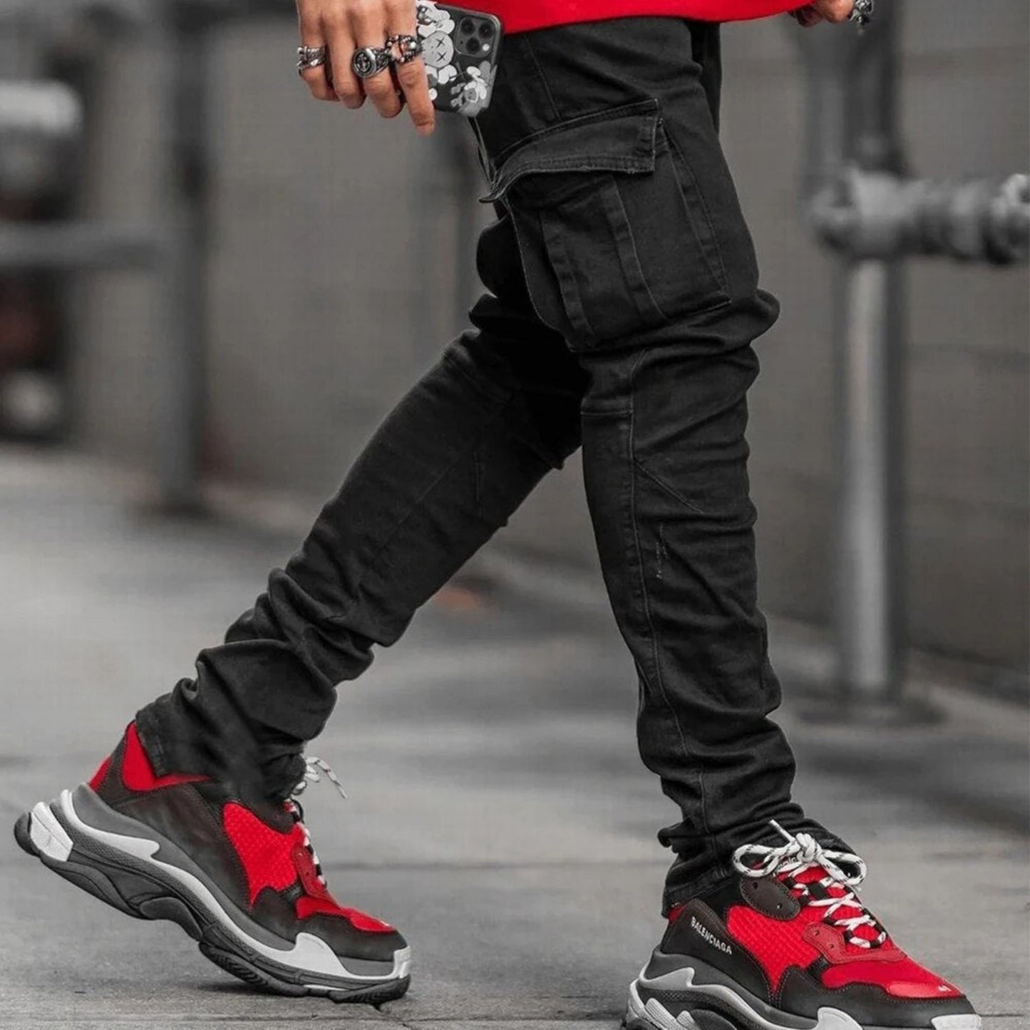 Geulwin | Heren Cargo Broek | Slim Fit
