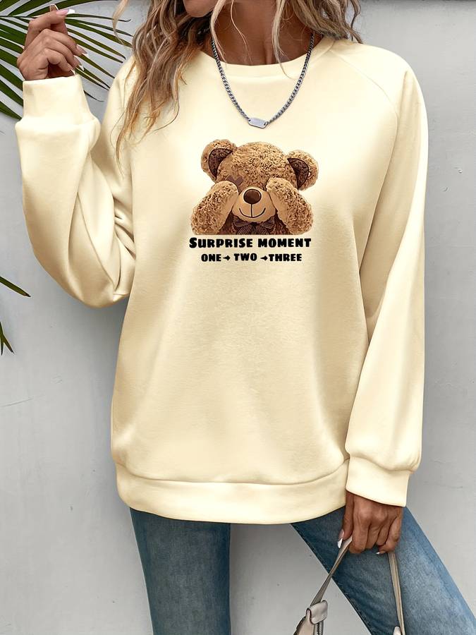 Rena | Bear Print Trui