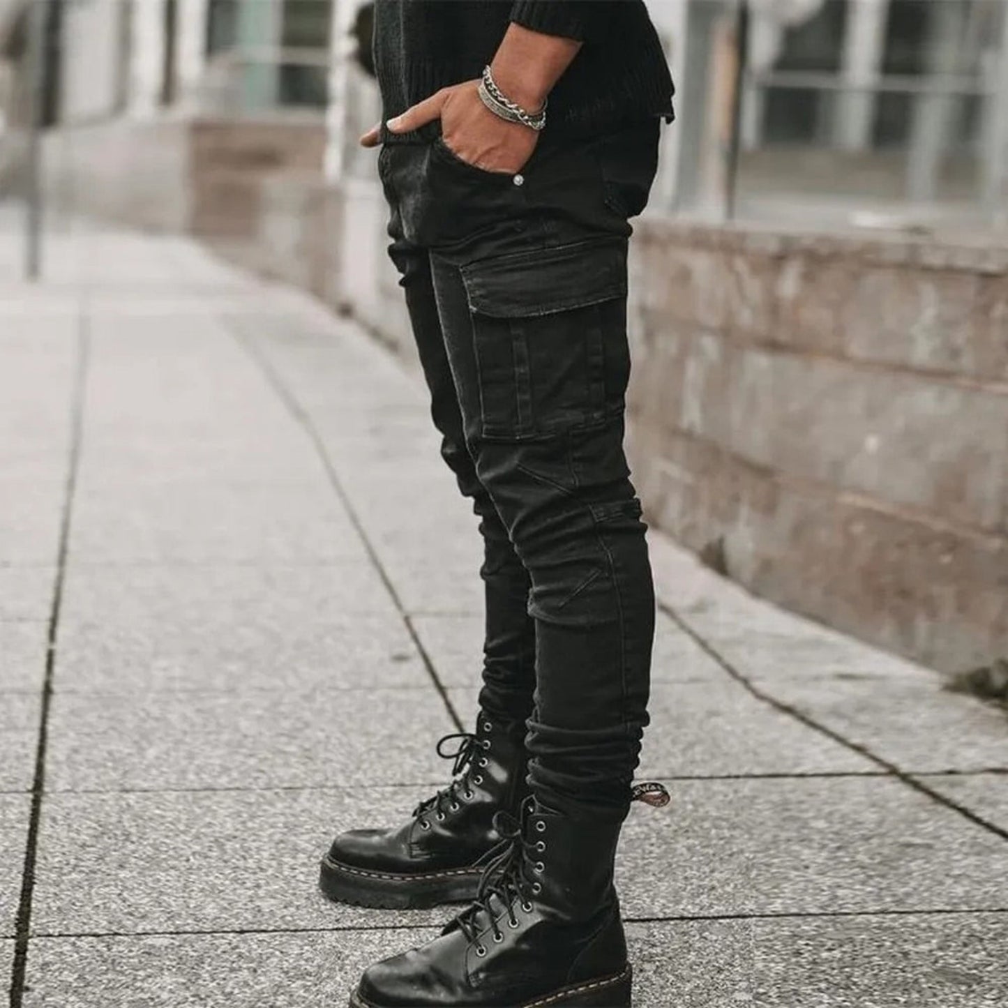Geulwin | Heren Cargo Broek | Slim Fit