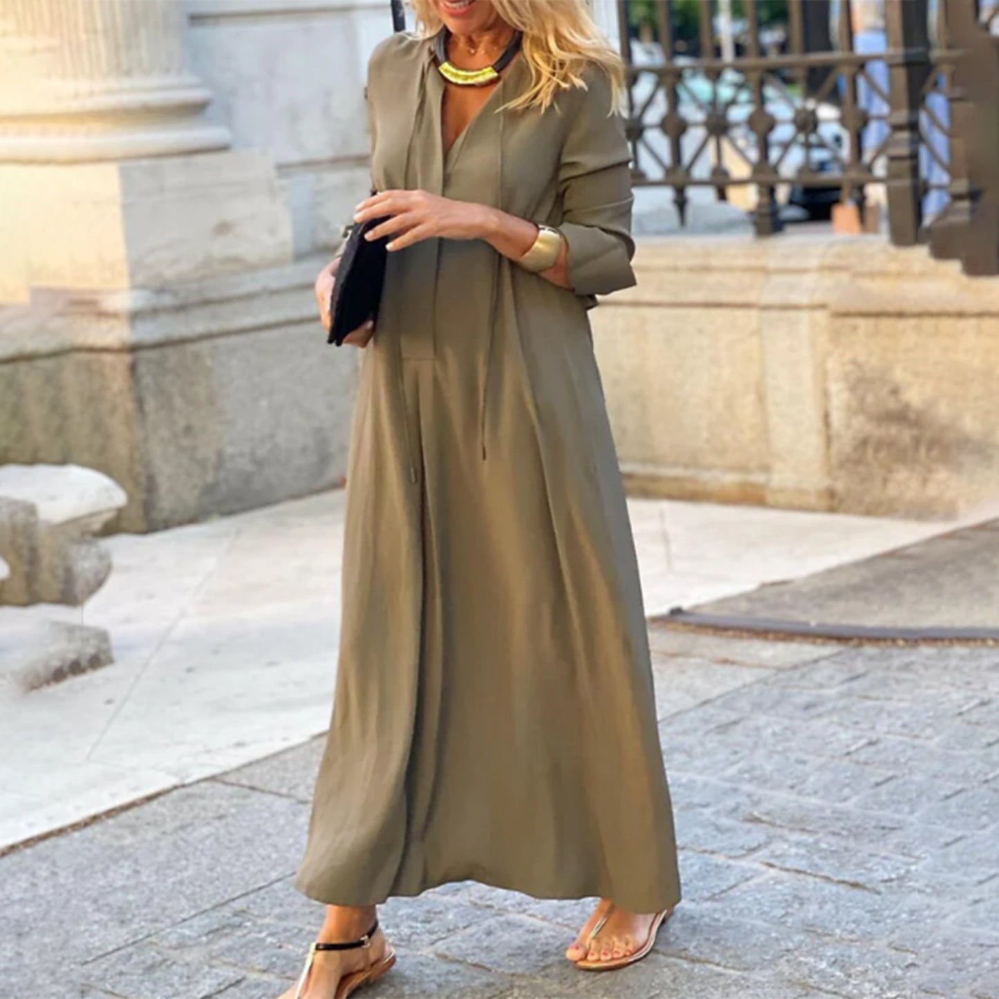 Dames Comfortabele Jurk | Maxi